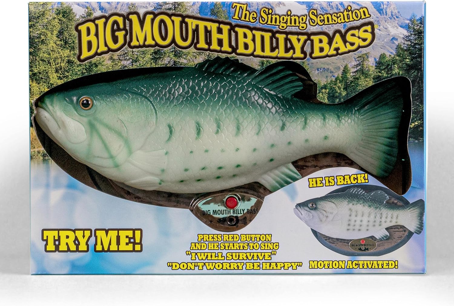 Vevendo Big Mouth Billy Bass - Poisson Chantant & Dansant d´env - 28 cm (Don't Worry be Happy & I'll Survive) A 1 pièce