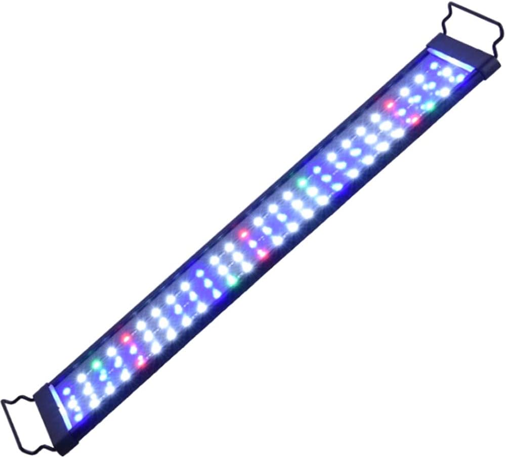 Guoml Rampe LED Étanche pour Aquarium d'eau Douce, Diode électroluminescente, Éclairage Aquarium avec Simulation de la Lumière du Jour Reef Coral Fish Plantes, 150CM