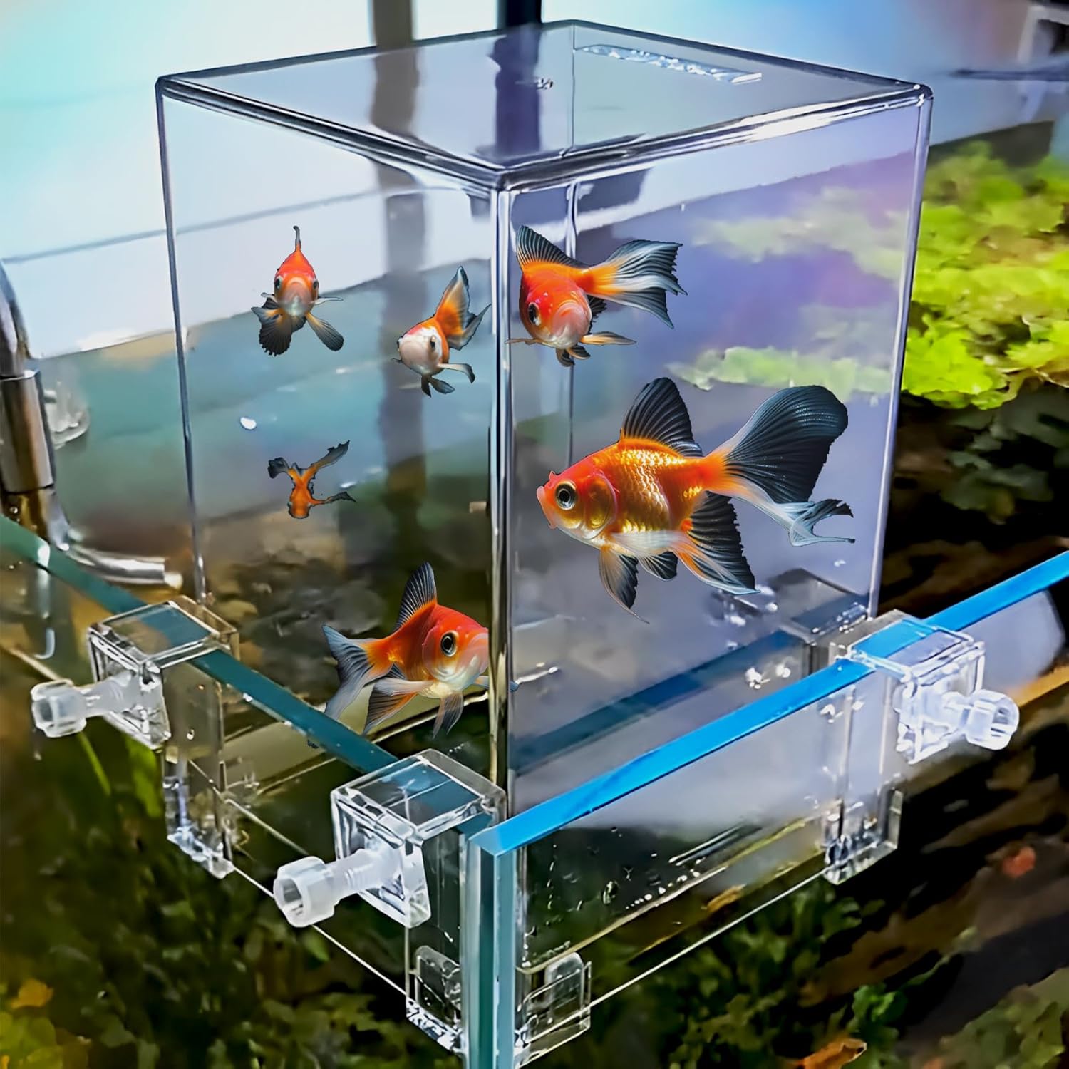 Zstar Tour à Poissons en Acrylique sous Vide - pour l'aménagement paysager écologique - Observation Confortable