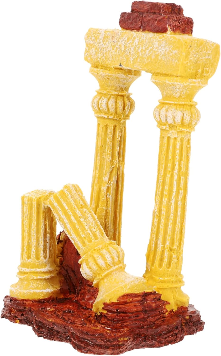 Aquarium Colonne Romaine Sculpture Décoration Aquatique Paysage Décor Résine Abri À Poissons