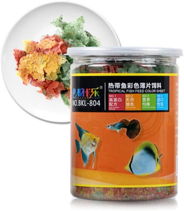 Chenxi Studio Flocons de poisson pour poisson salé Guppy Betta Aliment équilibré sur le plan nutritionnel 170 g d'eau