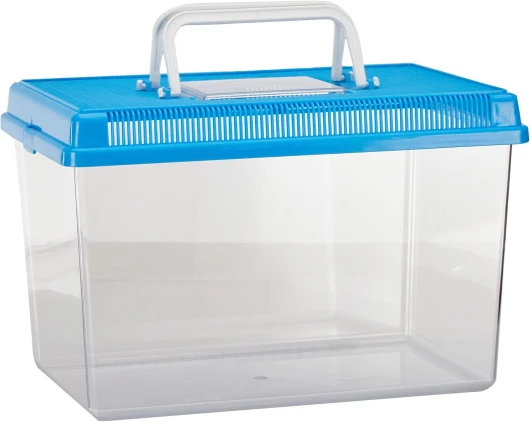 Aquarium en Plastique pour Poissons Geo Large Bac Auarium 6 L Conteneur 30 X 20 X H 20,3 cm Bleu Blue 30 x 20 x h 20,3 cm