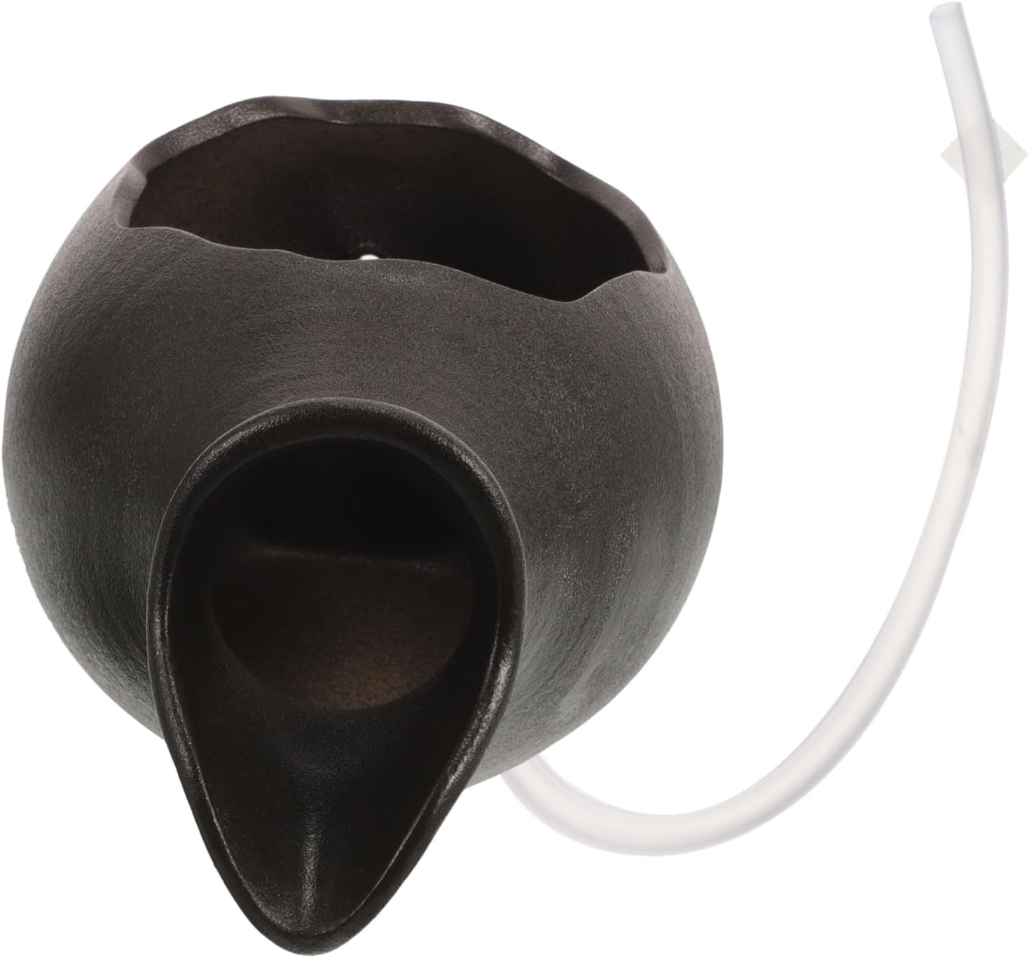 LIFKICH Distributeur Eau Jarre Céramique pour Aquarium Fontaine Décorative à Circulation Eau pour Jardin Et Intérieur Accessoire Éco-Responsable pour Environnement Paisible