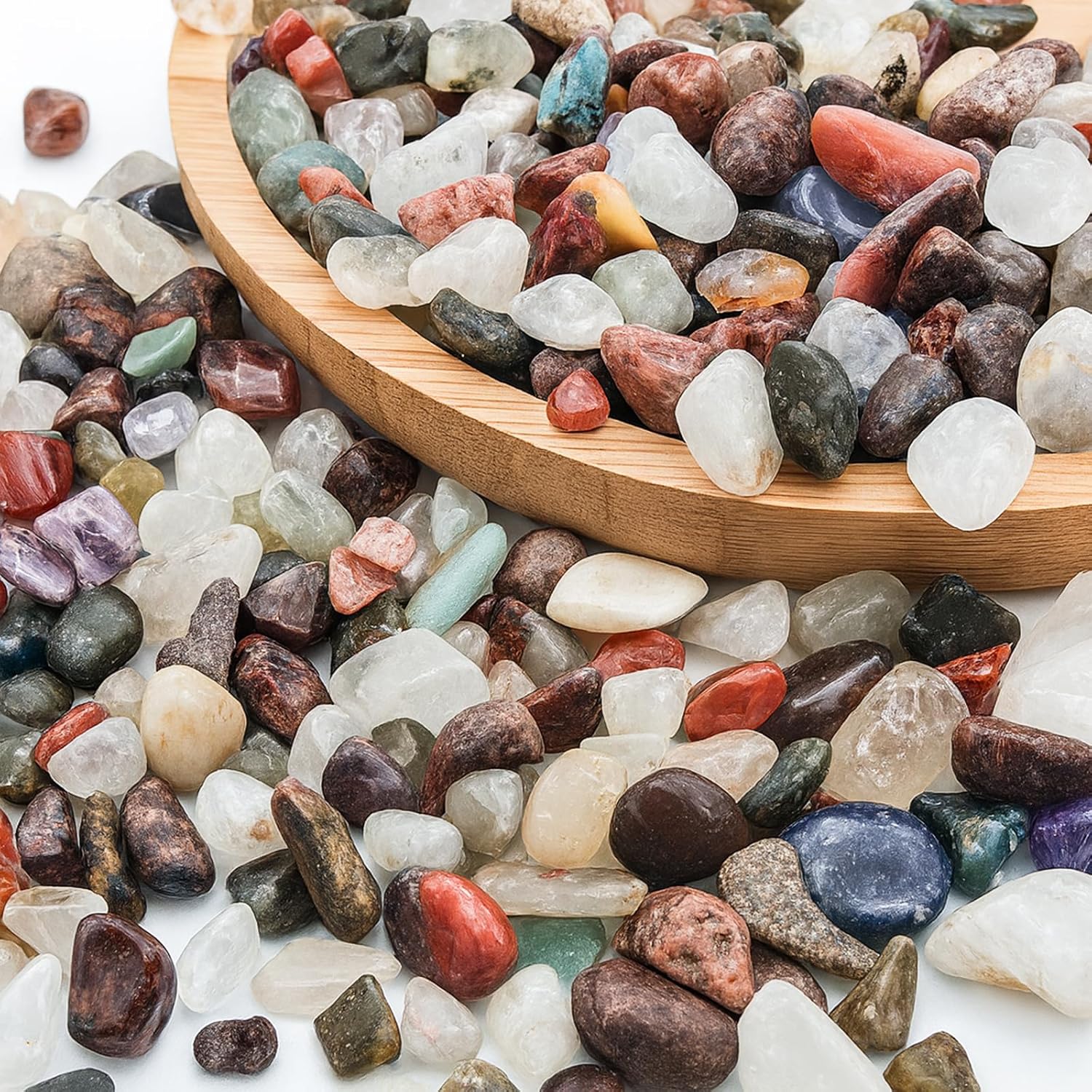 Coco Berming Pierres Décoratives, 900g Pierre Mélangées Naturel, 9-12mm Rivière Gravier pour Décoration de Vase, Pot de Remplissage, Aquarium, Décoration de Jardin (9-12mm)