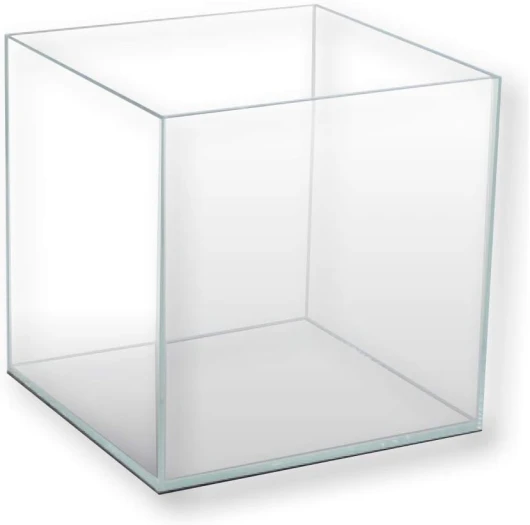 Nanoscaping - Tank Aquarium de 15L - Bac à Poisson en Verre Extra Clair 25 x 25 x 25 cm - Nano Aquarium pour Poissons Rouges ou pour Tortues d'Eau avec Tapis Amortisseur Inclus 15 L