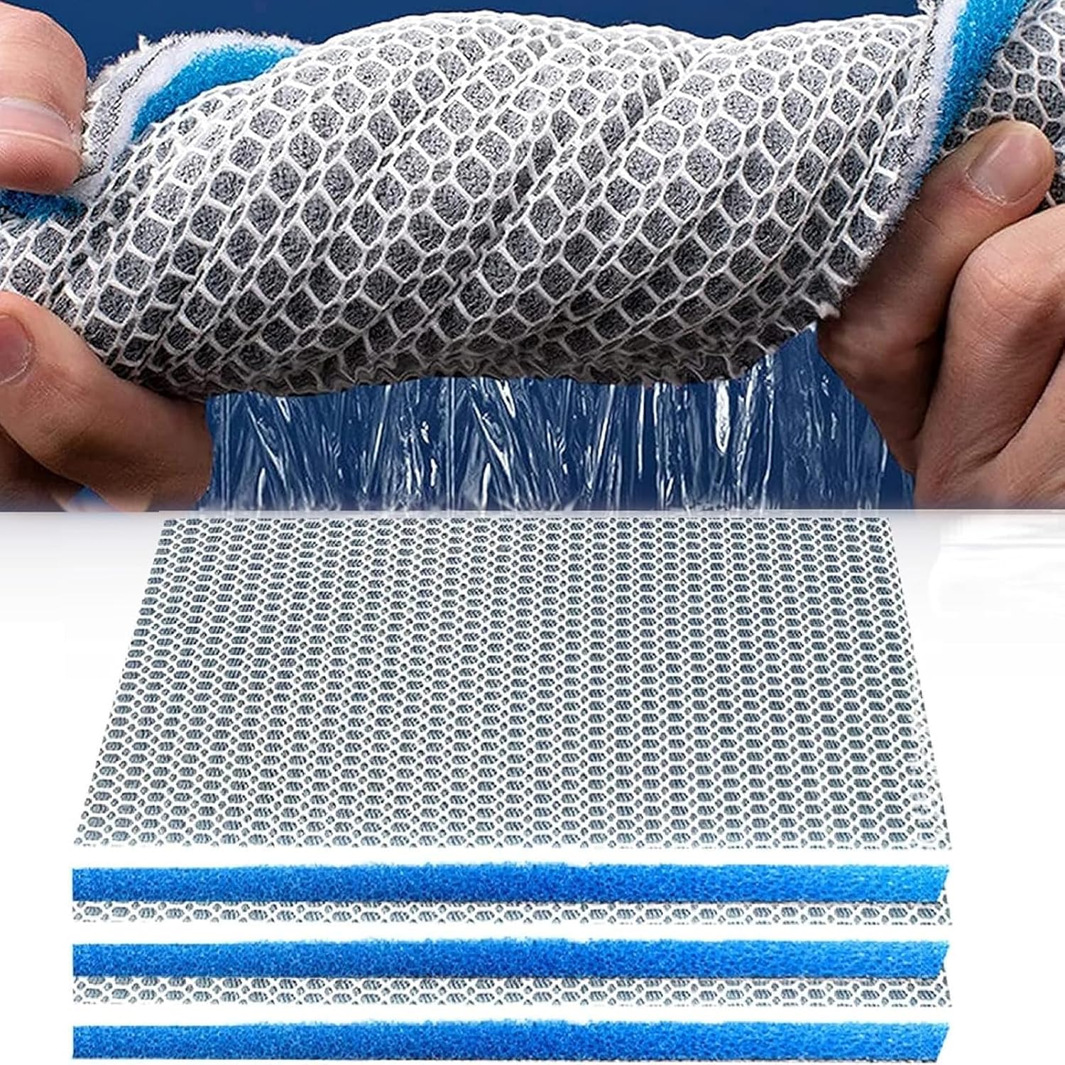 Celestia Mousse Filtre Aquarium, Filtre pour Aquarium, Ouate Aquarium, Filtre en Mousse Biochimique D'aquarium, Éponge Filtrante Biochimique Pouvant Être Coupés À n'importe Quelle Taille (25x11CM)