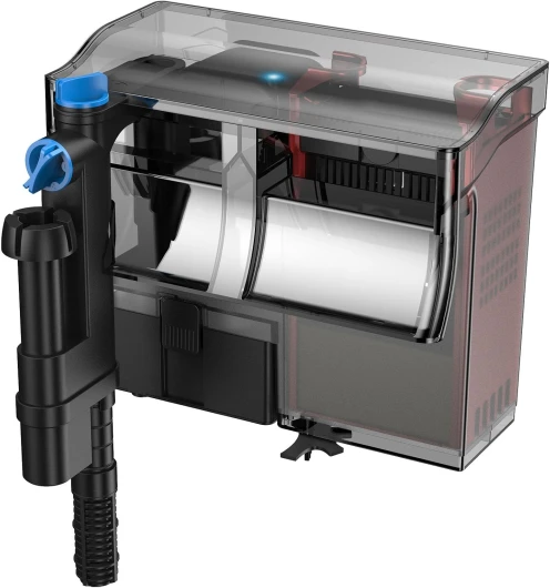 CBG-500 Filtre Suspendu Hang on Filter avec UVC 5 W, 195 x 160 x 165 mm, débit 500 l/h, pour Aquariums 115 l 500 l/h - 38-115 l - 5 W UV
