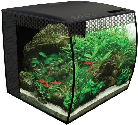 Aquarium Équipé Flex pour Aquariophilie, Noir, 34 L 35x33x33 cm (Lot de 1) Noir