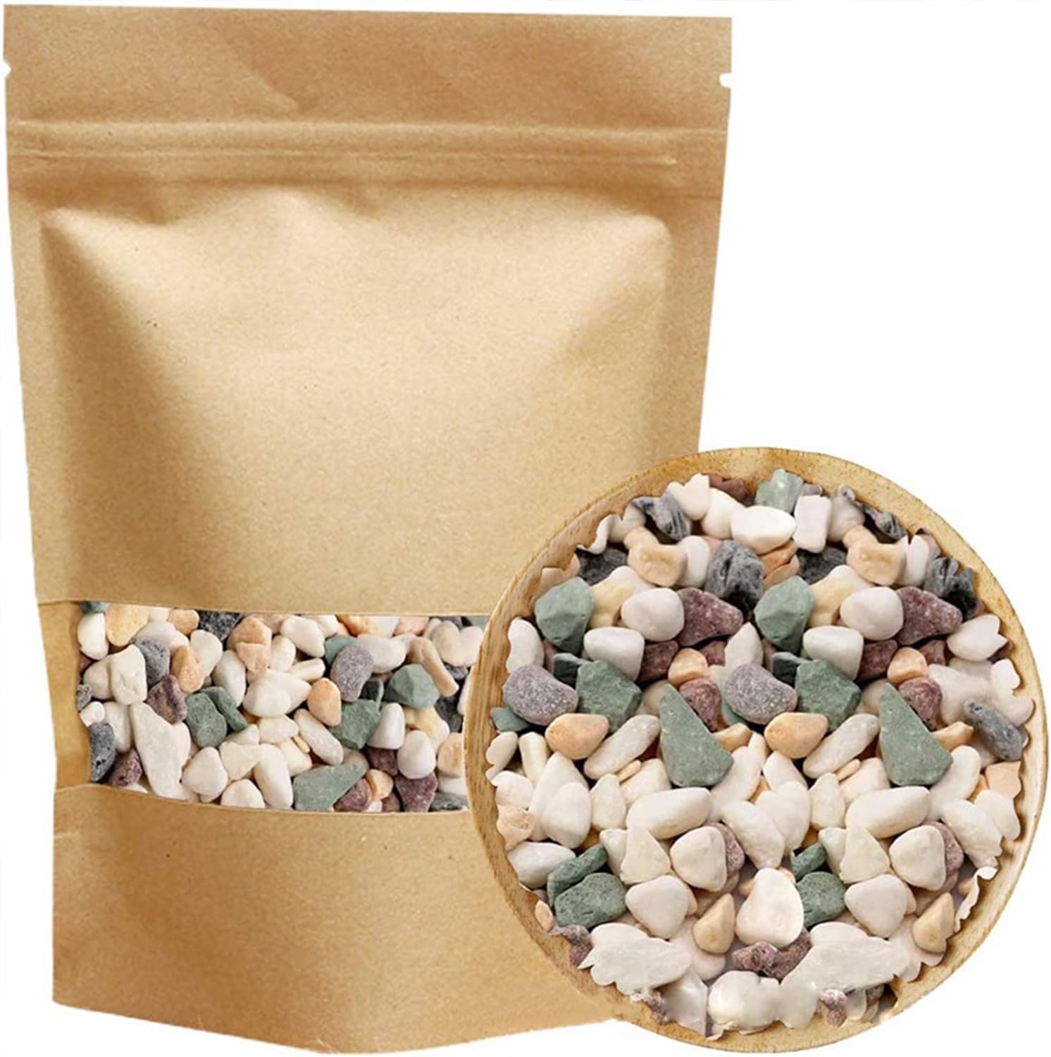 Fizdoqg Pierres décoratives 900 g - Pierres décoratives blanches pour vases, petites pierres décoratives pour pot de fleurs, aquarium, plantes succulentes, aménagement paysager, maison et jardin