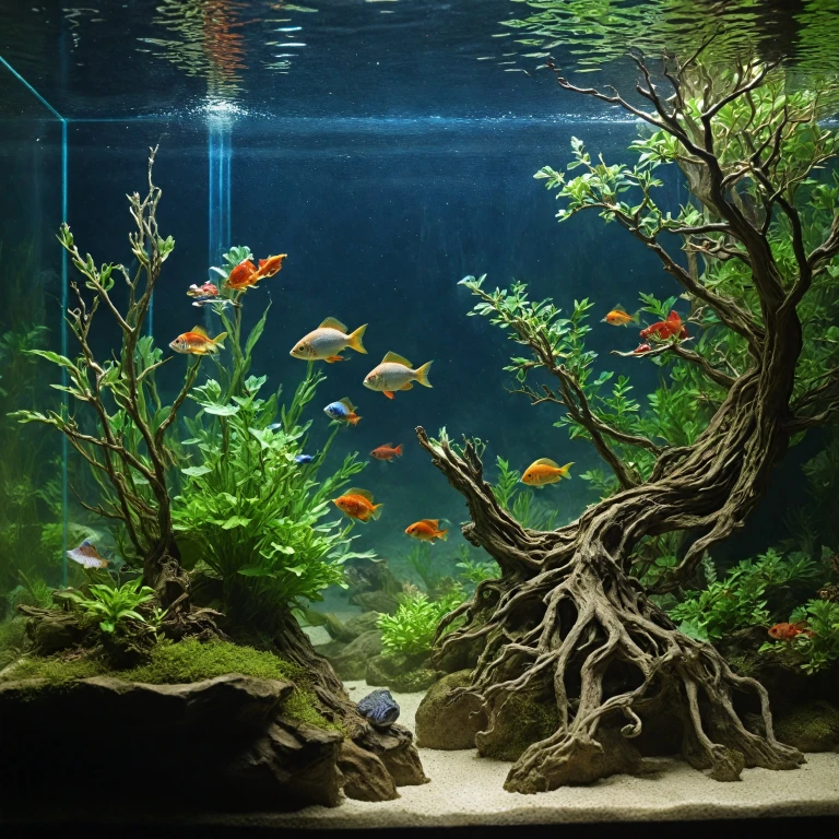 L'art des racines décoratives pour votre aquarium