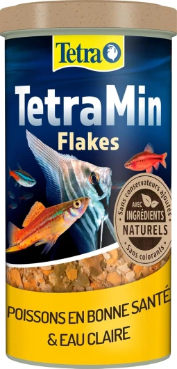 Min Flakes Nutri Evolution - Aliment Complet en Flocons aux Ingrédients Naturels pour Poissons Tropicaux – Recette améliorée Sans conservateurs ajoutés Sans colorants - Boîte PET recyclé - 500 ml 100 g (Lot de 1)