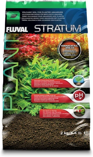 Substrat Stratum pour Plantes/Crevettes pour Aquariophilie brun 2 kg (Lot de 1)