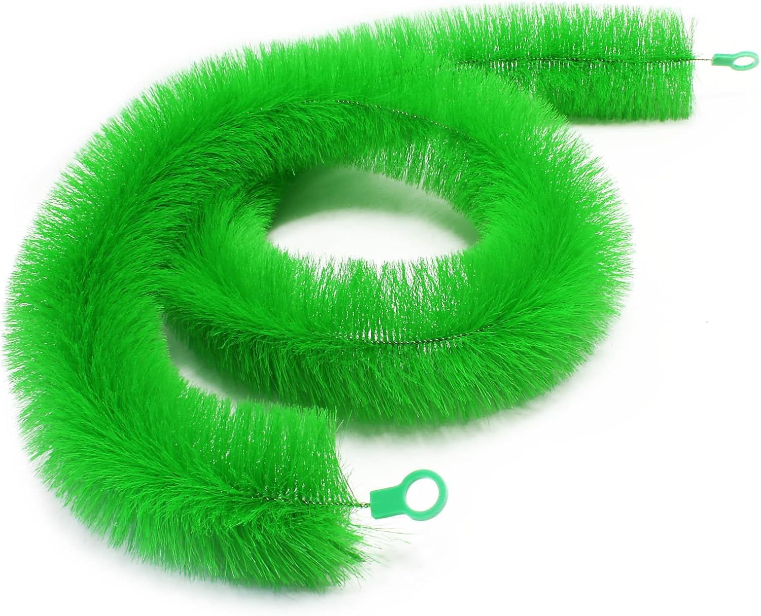 Brosse pour Fraie 200cm Ø 15cm Brosse de reproduction Verte Brosse de ponte pour Carpes Koï Bassin Étang Équipement aquatique Entretien Étang Bassin de Jardin 200 cm