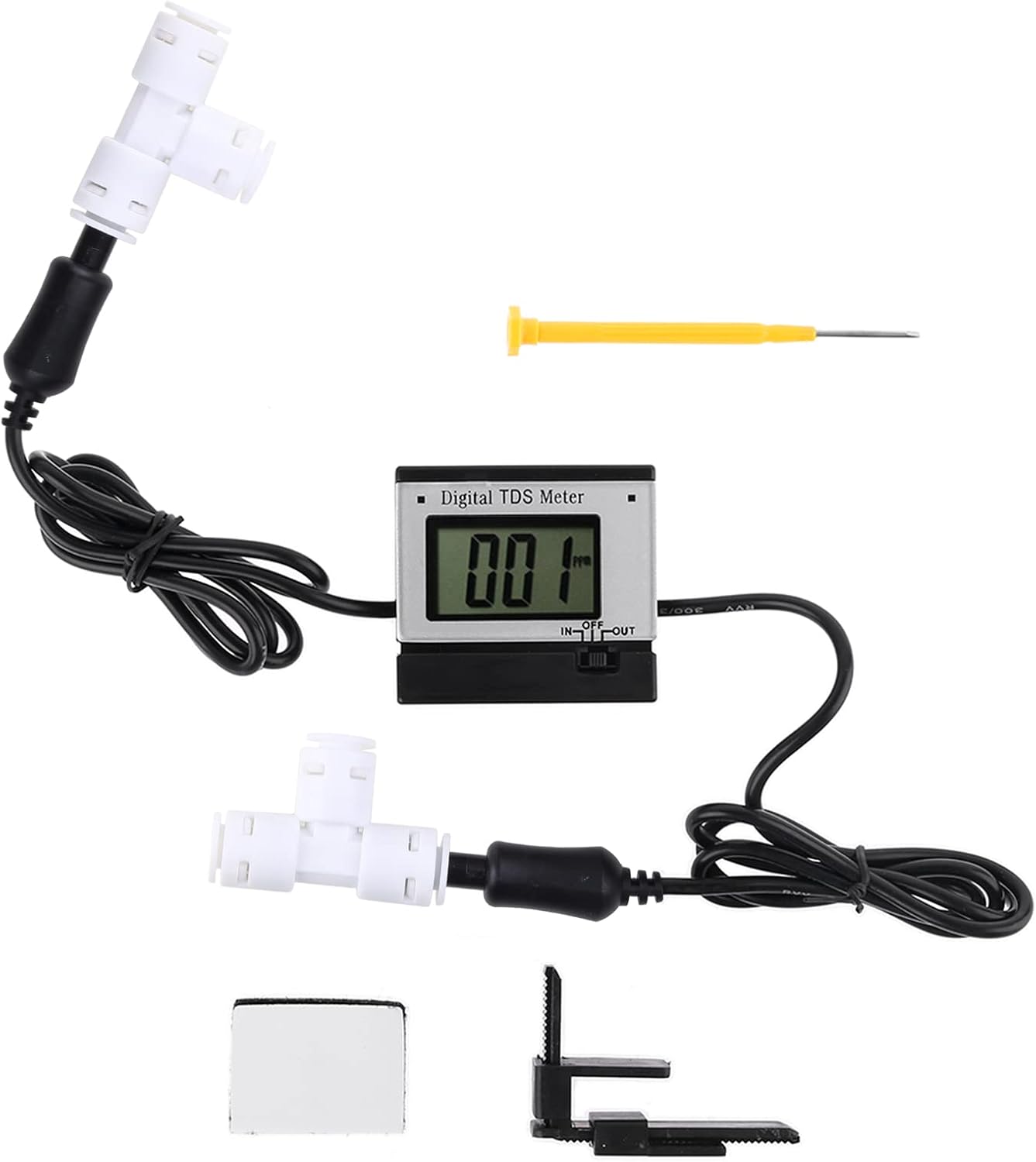 Compteur numérique 0-1999PPM Testeur de moniteur d'eau Sonde haute 1 mg/L PPM Précision +/-2 % Tension Composite Électrode Ammoniaque Capteur