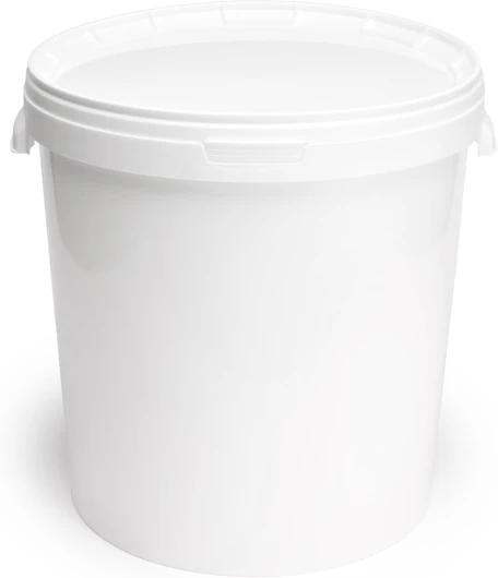 Seau avec Couvercle 30 L pour Le Stockage de Produits Alimentaires et Chimiques 1 Pièce Blanc GD-0071 1 30 Litres