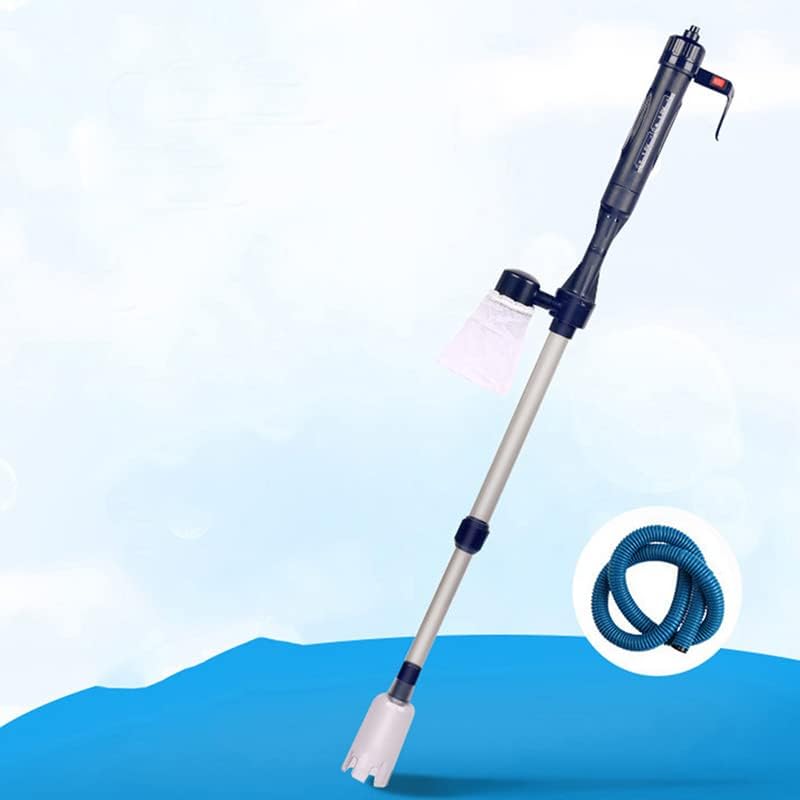 Nettoyeur de gravier électrique pour aquarium avec siphon à eau, kit de pompe rapide, entretien efficace de l'eau pour un changement d'eau quotidien facile, nettoyage de la saleté et lavage du sable