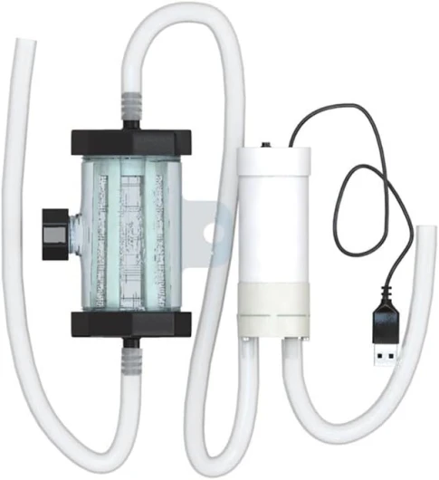 Aquarium électrique pour nettoyeur de gravier, nettoyeur de grain d'aquarium électrique avec pompe USB, siphon d'aquarium (1 mètre)