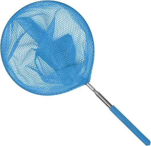 Épuisette de piscine - Épuisette télescopique - Filet de pêche en acier inoxydable, petit filet de piscine de rechange pour équipement de nettoyage de piscine standard