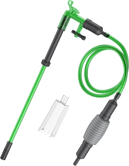 2 en 1 Aquarium Changeur d'eau, Kit de Aspirateur avec Siphon, Nettoyeur de Gravier pour Nettoyage Aquarium