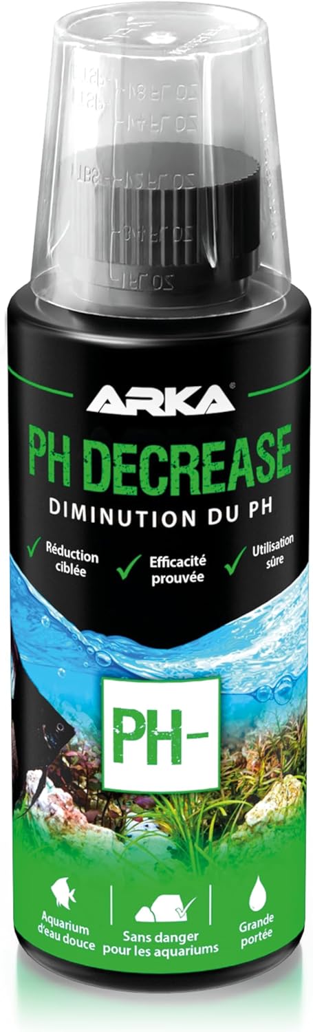 Réducteur pH/KH Aquarium – Microbe-Lift pH Decrease 118ML – diminue pH & dureté carbonatée en Douceur – avec électrolytes & Protection muqueuse – Eau Douce équilibrée 118 ml