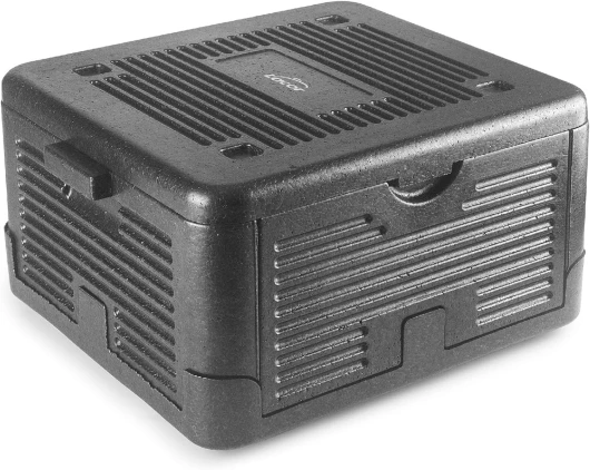 Lacor - 66064 - Boîte de Trempe Isotherme, en PPE, Tranasporta, Isole ou Maintient les Aliments Froids ou Chauds, Léger, Résistant et Isolant, Imperméable à l’eau, Entièrement Pliable, 18 L, Noir