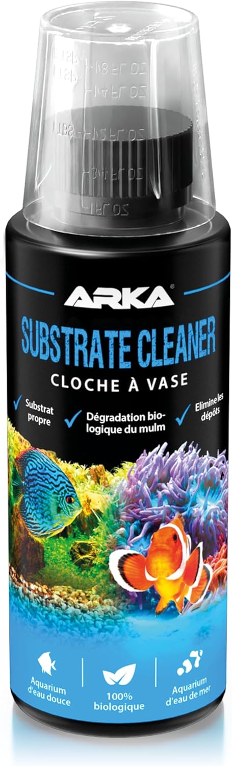 Nettoyant substrat Aquarium 118ML – Microbe-Lift Substrate Cleaner – élimine Les déchets, boues & résidus organiques – 100% Biologique – sans Siphon ni Tuyau – pour Eau Douce & Marine 118 ml