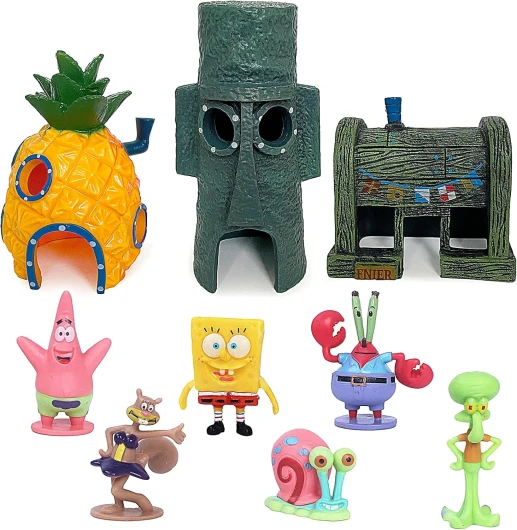 MeYuxg Décoration Aquarium, Ornement d'Aquarium, Résine Fish Tank Ornement Aquarium Ananas en Forme Accessoires de Réservoir de Poissons