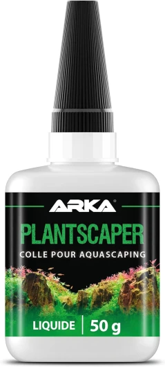 Colle liquide plantes aquarium 50g – ARKA Plantscaper – colle aquascaping extra fluide à effet capillaire – pour mousse, racines & décorations – dosage ultra précis & sans danger – aquariums plantés 50 g Flüssig Moderne