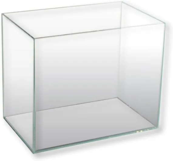 Nanoscaping - Tank Aquarium de 21L - Bac à Poisson en Verre Extra Clair 36 x 23 x 26 cm - Nano Aquarium pour Poissons Rouges ou pour Tortues d'Eau avec Tapis Amortisseur Inclus 21 L