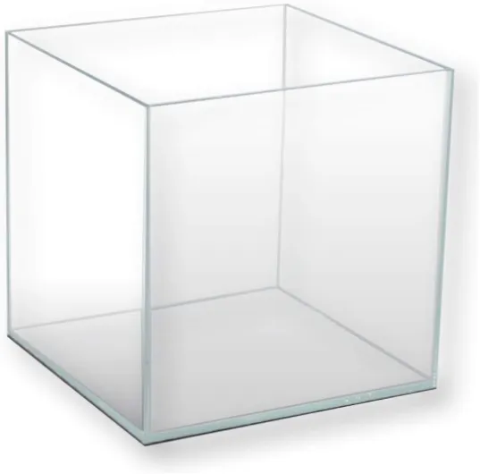 Nanoscaping - Tank Aquarium de 27L - Bac à Poisson en Verre Extra Clair 30 x 30 x 30 cm - Nano Aquarium pour Poissons Rouges ou pour Tortues d'Eau avec Tapis Amortisseur Inclus 27 L
