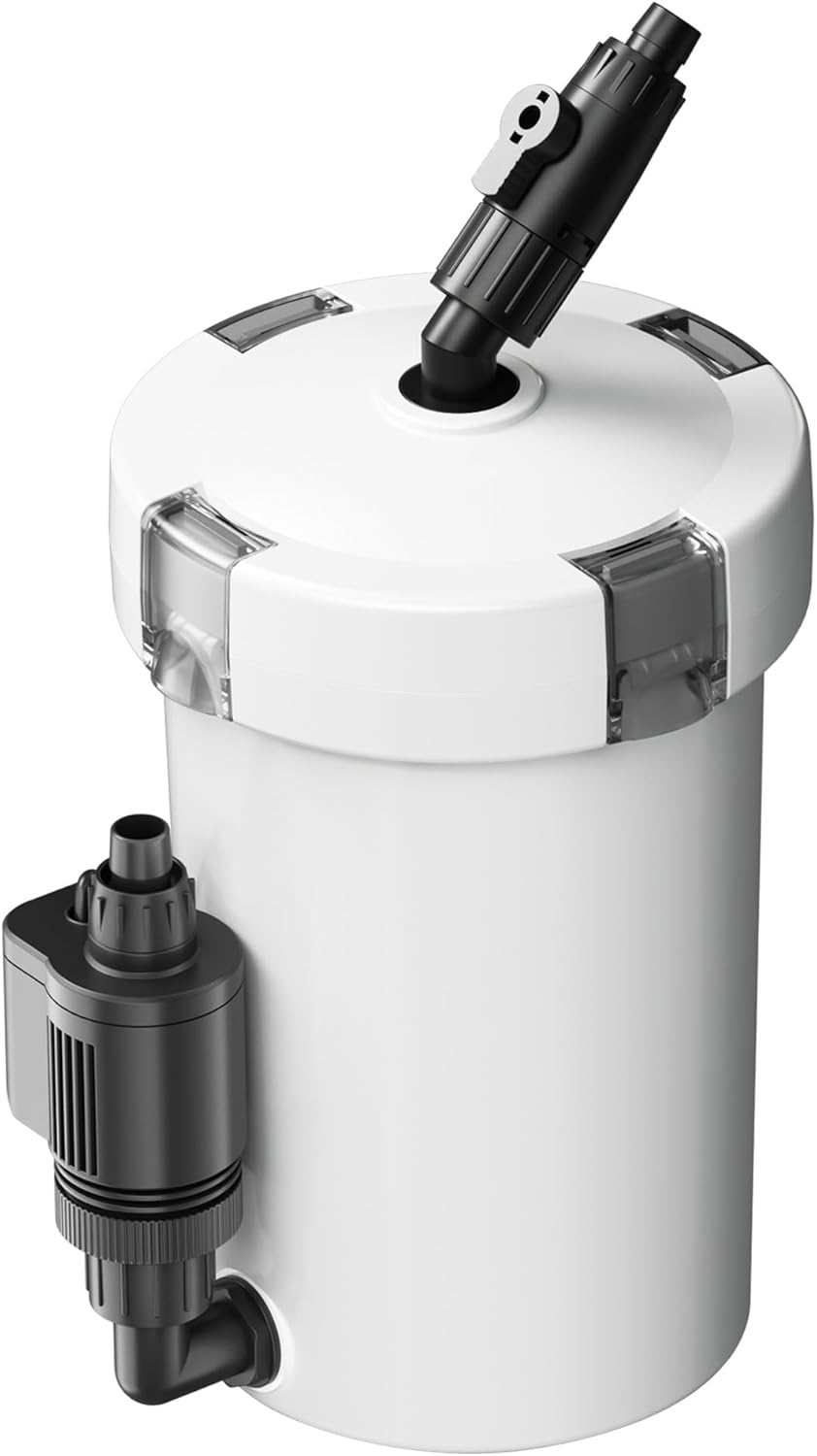 HW-603B Filtre extérieur pour Aquarium, débit 400 l/h, avec 3 Étapes de Filtration, Matériaux et Pompe 6 W, Filtre Externe 1 Unità (Confezione da 1)