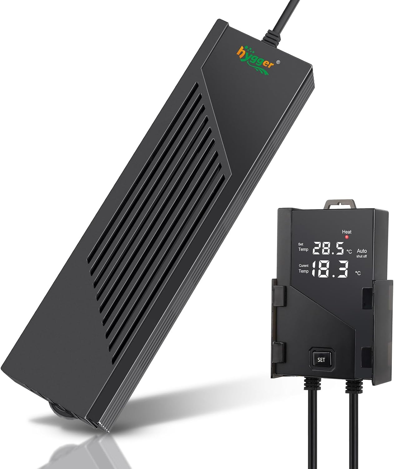 Hygger Submersible Chauffage Aquarium,300W Réglable Aquarium Heater Fish Tank Heater avec Digital Display Controller Chauffage Aquarium Tortue de 152-302L Freshwater Tanks