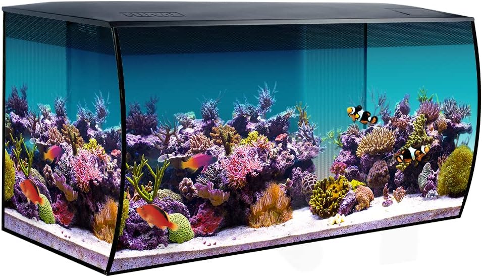 Flex Marine Aquarium 123 l Aquarium d'eau de mer, Noir, Lot de 10 (1 pièce)