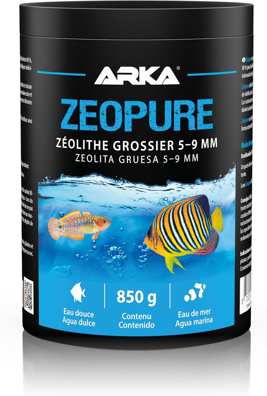 MICROBE-LIFT Zeopure - Premium Zeolith Filtermedium, hilft bei Algen, Giftstoffen und Schwermetallen im Aquarium, 1000 ml 5-9 mm, 1000ml (Lot de 1) Matériau du filtre : 5-9 mm