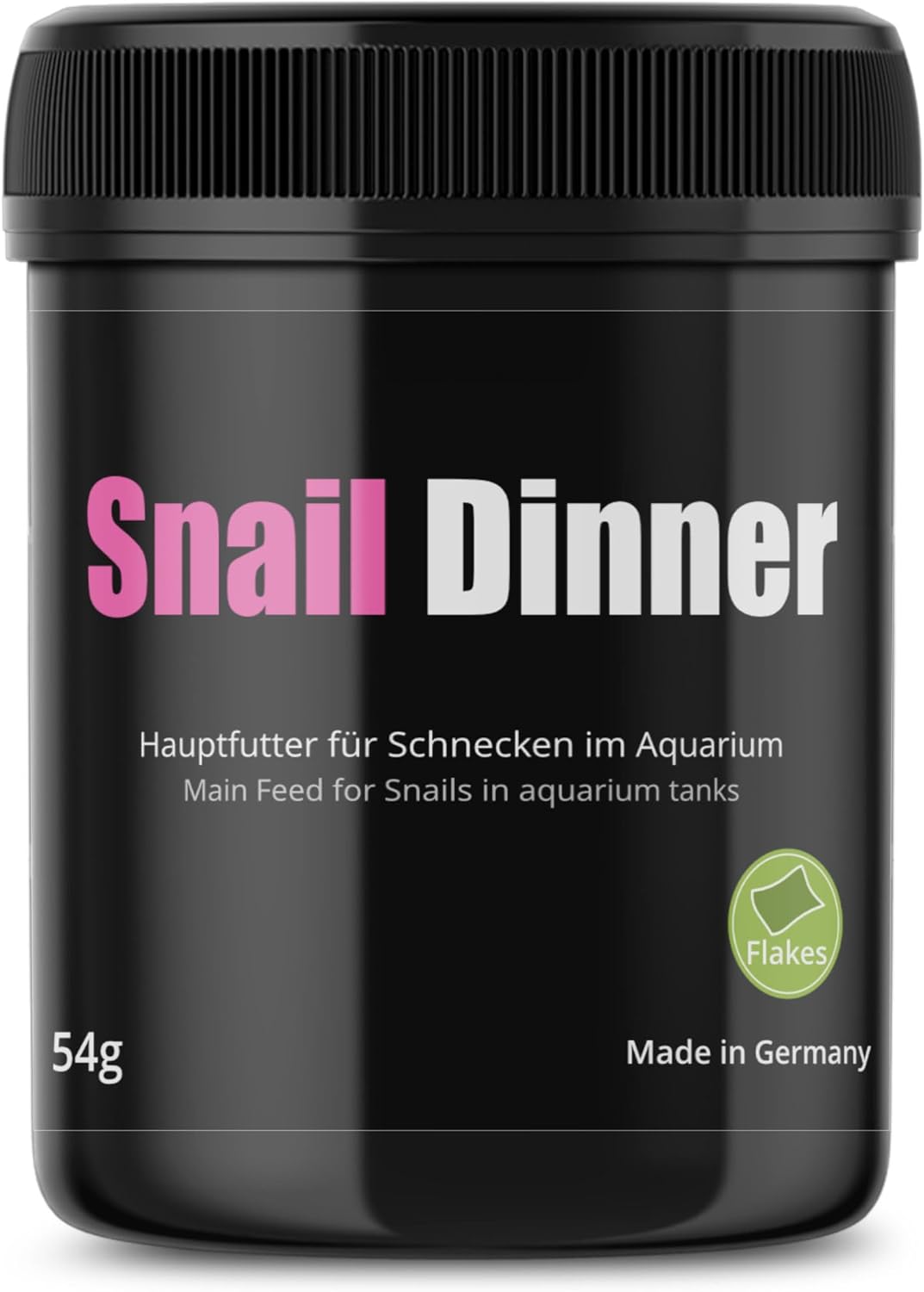 Snail Dinner - 54g - Nourriture Premium pour escargots, Nourriture Principale pour escargots d'eau Douce, pressée à partir d'ingrédients 100% naturels, séchée avec précaution 54 g (Lot de 1)