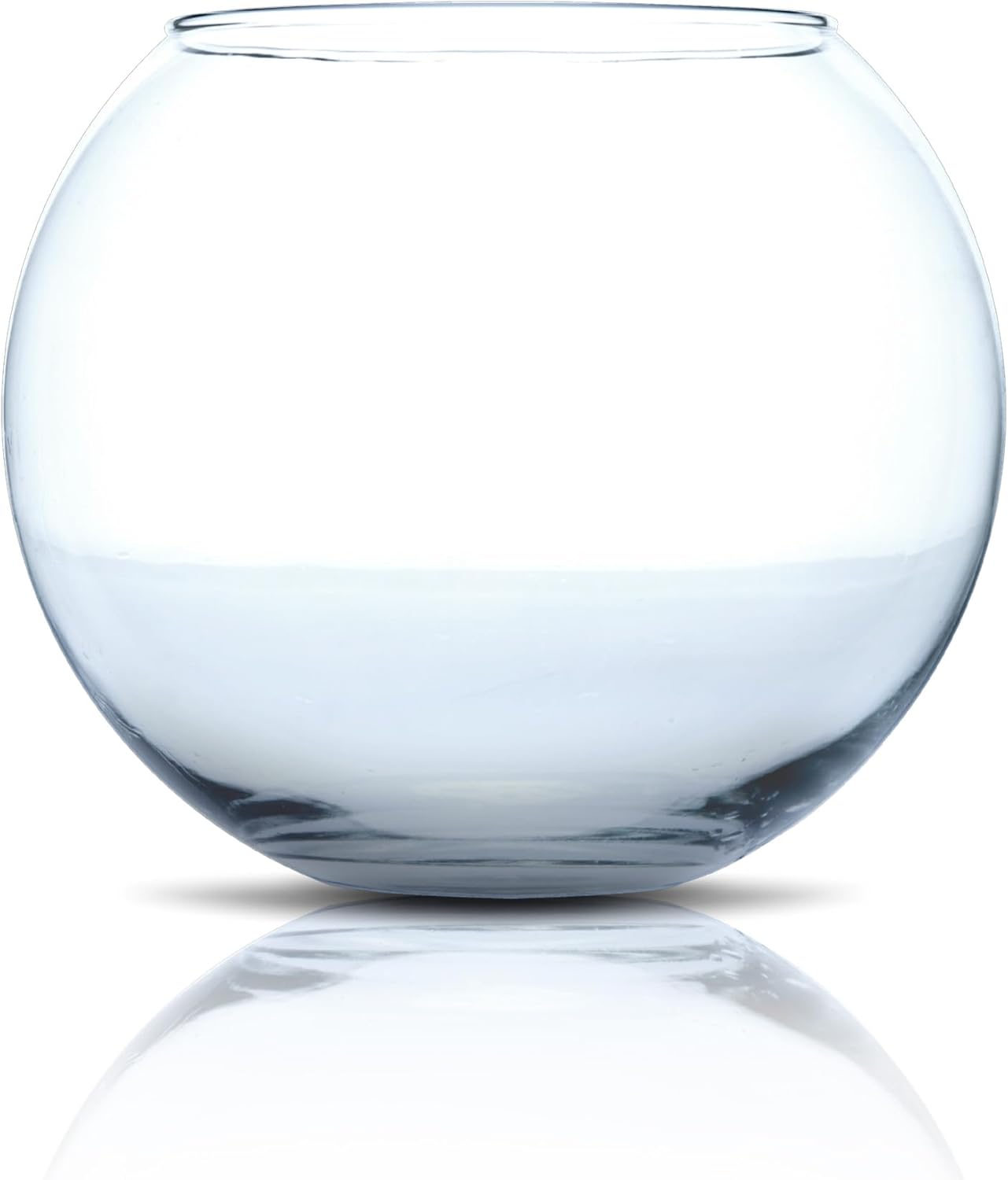Crystal Globe - Fishbowl en Verre Transparent, Goldfish Aquarium, Soufflé Bouche, 30 cm 1 Unité (Lot de 1)