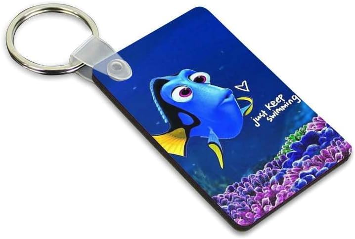 Porte-clé en bois Dory nemo poisson requin fish dessin animé Ref 8