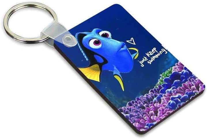 Porte-clé en bois Dory nemo poisson requin fish dessin animé Ref 7