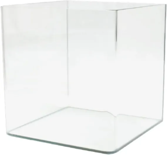 Nanotank 90 - Réservoir d'Aquarium 90 L - Boîtier en Verre Extra Clair 45 x 45 x 45 cm - Réservoir pour Poissons Rouges Ou comme Réservoir pour Tortues d'eau avec Tapis Absorbant