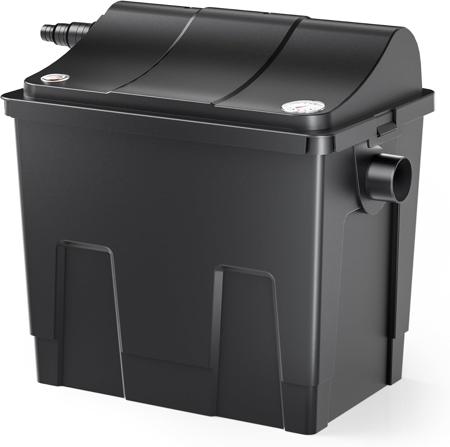 CBF-200A - 400 × 275 × 400 mm - Filtre Biologique Système de Filtration à 1 Chambre - pour 6000 l/h/capacité étang Max - 8000 l - avec Média Filtration 6.000 l -1 Chambres