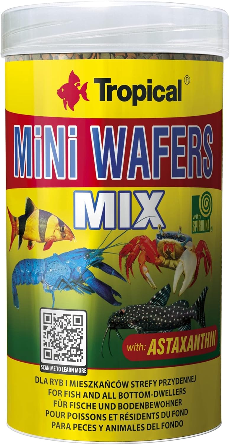 Mini WAFERS Mix 250ml / 138g - pour Poissons et résidents du Fond Fruit de mer 138 g (Lot de 1)