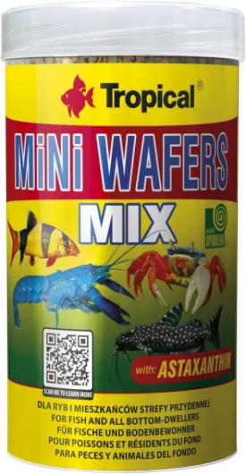 Mini WAFERS Mix 250ml / 138g - pour Poissons et résidents du Fond Fruit de mer 138 g (Lot de 1)