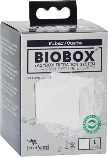 TECATLANTIS Easybox Ouate Recharge Filtrante pour Filtres Biobox 2/3 pour Aquariophilie