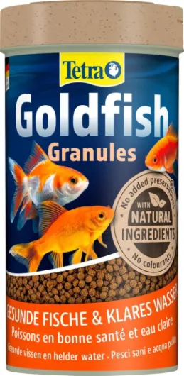Goldfish - Aliments Premium Complet pour tous les Poissons Rouges - Favorise la Croissance la santé et la Longévité - Renforce la Couleur- en granulés - 250 ml (L'emballage peut varier) 250 ml (Lot de 1)