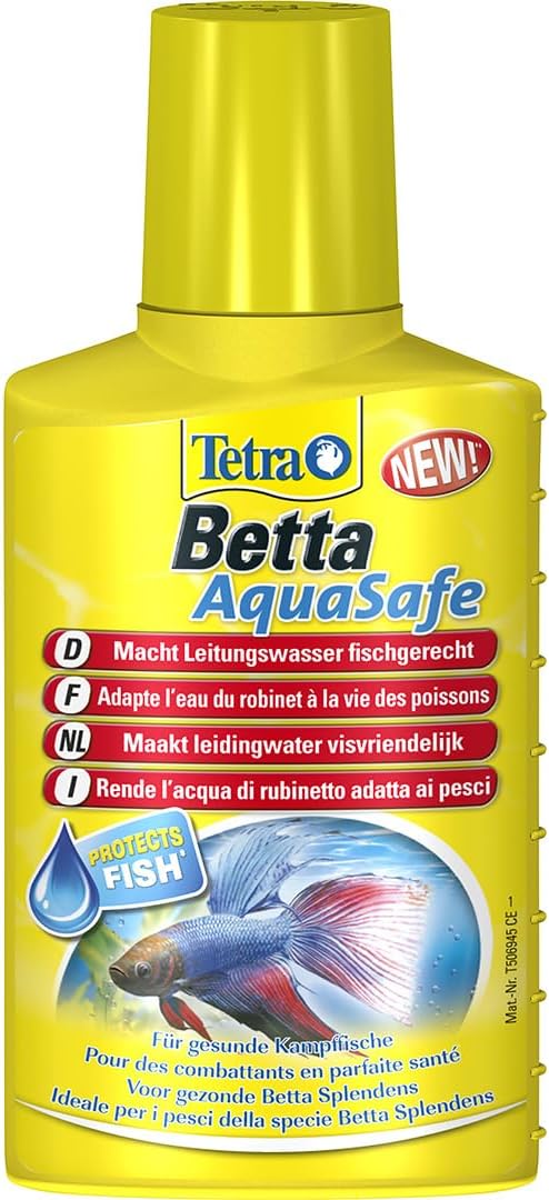 Betta AquaSafe - Conditionneur d'Eau pour Poisson Combattant - 100ml Multicolore 100 ml (Lot de 1)