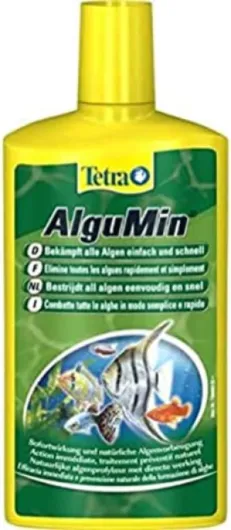 AlguMin – Elimine rapidement tous types d’algues - Traitement et prévention – Formule liquide – Préserve la flore de l’aquarium – Pour tout aquarium d’eau douce – 500 ml