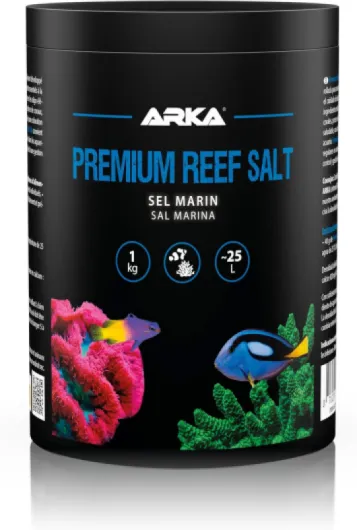 Sel Marin Aquarium récifal – ARKA Premium Reef Salt 1kg – idéal pour Nano Aquariums – Croissance & Couleurs SPS/LPS – Soluble Rapidement, sans Phosphate – qualité Stable & Pro 1 kg