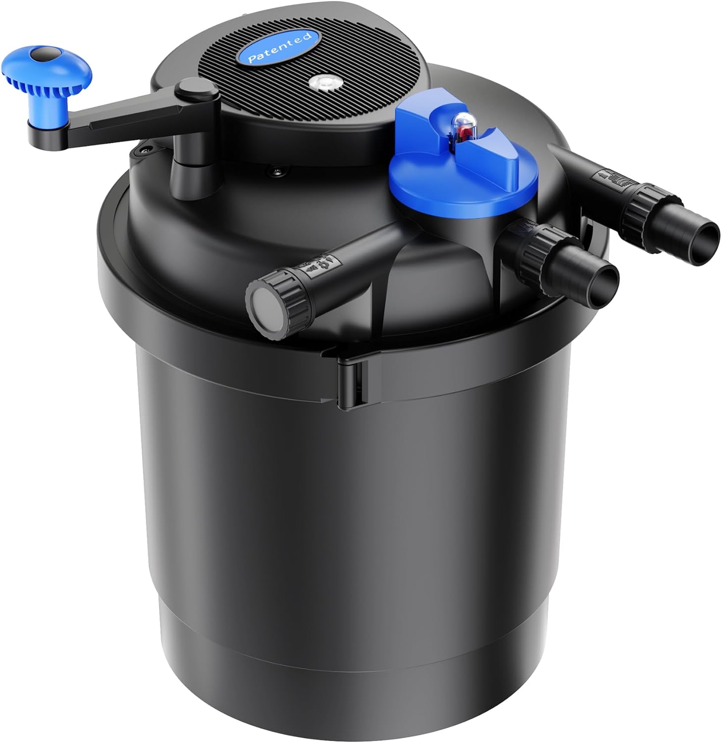 CPF-2500 Filtre de Bassin à Pression UVC – 11 W – pour étang Jusqu’à 6000 l – 6000 l/h – Filtration Biologique avec Clarificateur Stérilisateur Submersible