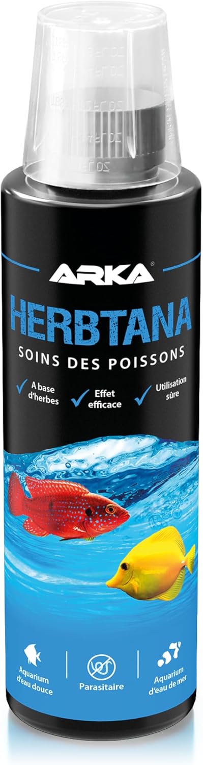 ARKA Herbtana - 236 ML - Booster de santé Naturel à Base d'herbes pour Poissons, renforce Le système immunitaire dans Les Aquariums Marins et d'eau Douce - 236ml