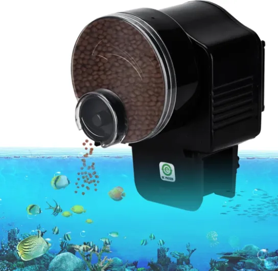 Distributeur automatique de nourriture pour aquarium, distributeur de nourriture pour poissons avec minuterie, configuration en un clic 12/24H, alimentation pour tortues-poissons rouges